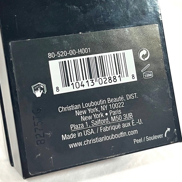 Christian Louboutin Iconic 001 Red Silky Satin Lip Colour Lipstick with Box - Picture 12 of 16
